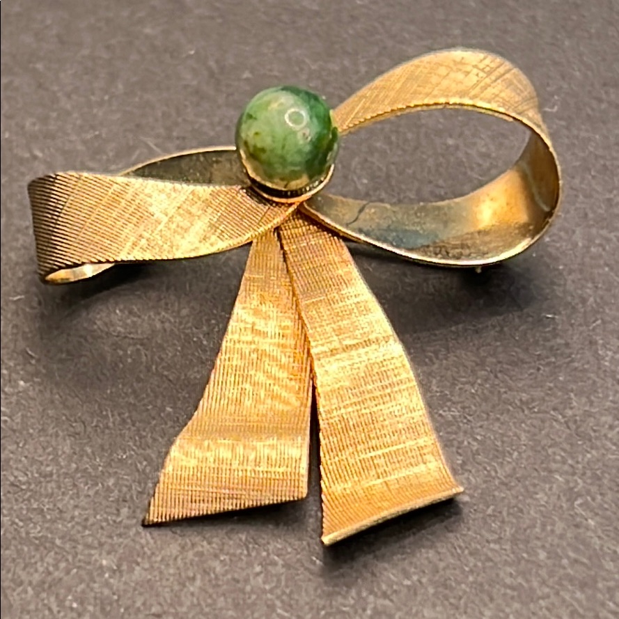 Vintage Winard 12k Gf Bow Brooch